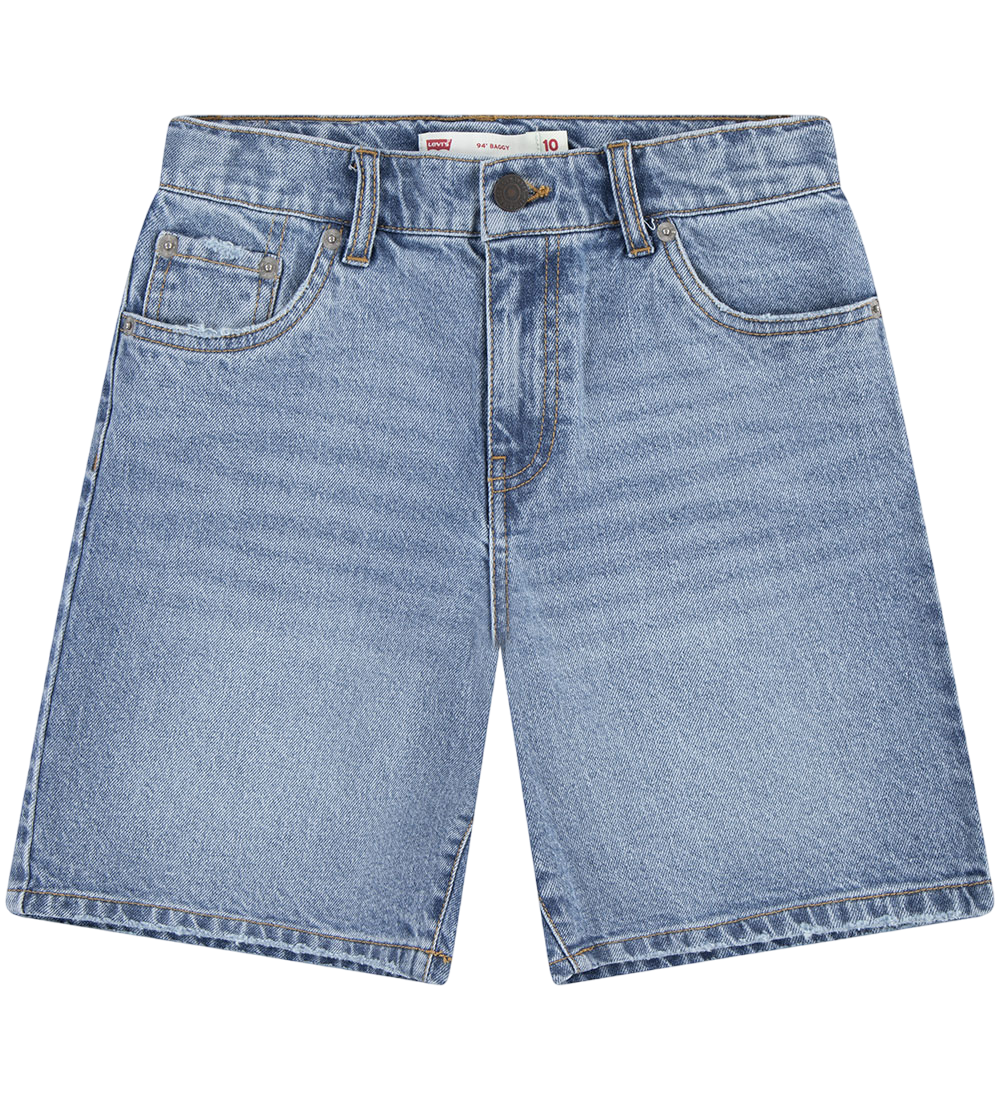 Levi's Kids bermuda baggy in jeans da junior 4EM221-MCJ blu medio
