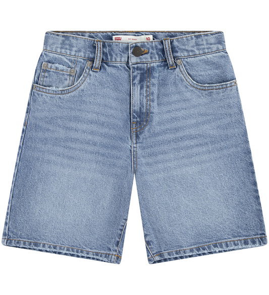 Levi's Kids bermuda baggy in jeans da junior 4EM221-MCJ blu medio