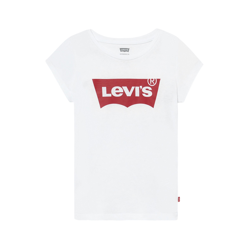 Levi's Kids maglietta manica corta da bambino con logo Batwing 8E8157-001 bianco