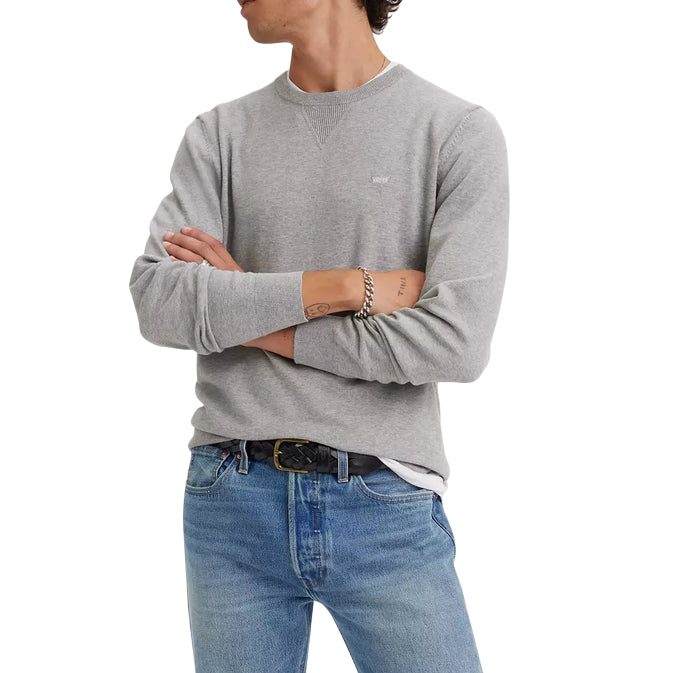 Levi’s – Maglia Uomo Housemark Leggera A72070000 Grigio | Cotone Light, Logo Iconico, Comfort Casual Everyday