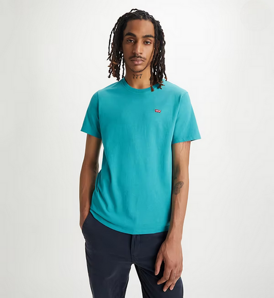 Levi's T-shirt manica corta girocollo Original Little Logo 56605-0165 green-blue slate