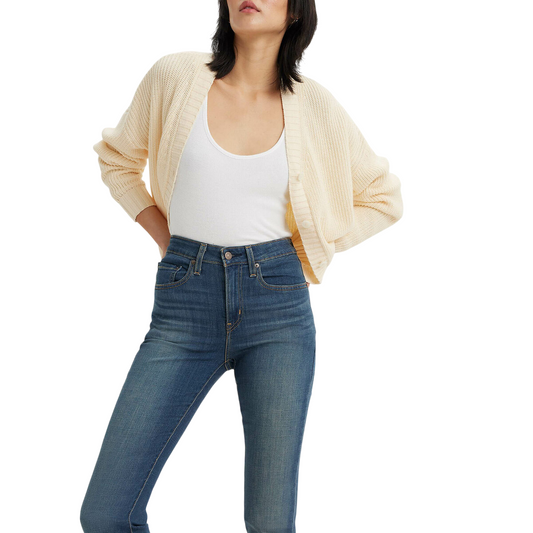 Levi's pantalone jeans da donna a vita alta a zampa Bootcut 187590121 blu