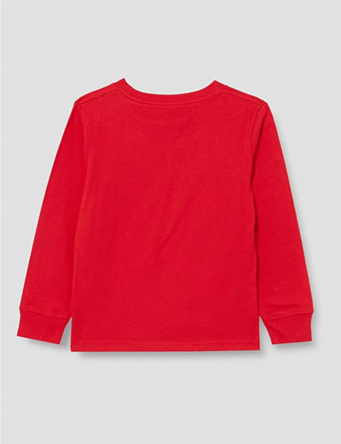 Levis Kids T-shirt manica lunga da bambino Batwing Tee 6E8646-R6W rosso