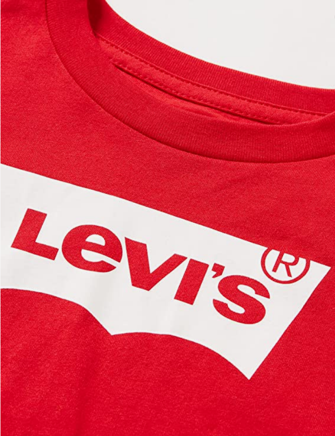 Levis Kids T-shirt manica lunga da bambino Batwing Tee 6E8646-R6W rosso