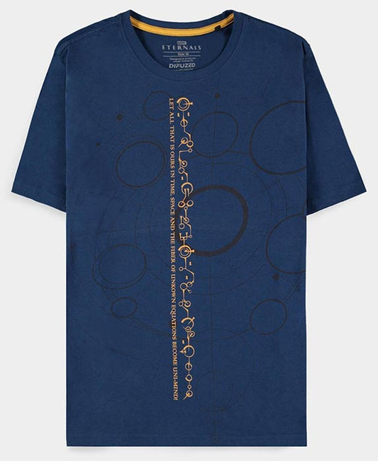 Maglietta T-Shirt maniche corte Unisex The Eternals Script Blu