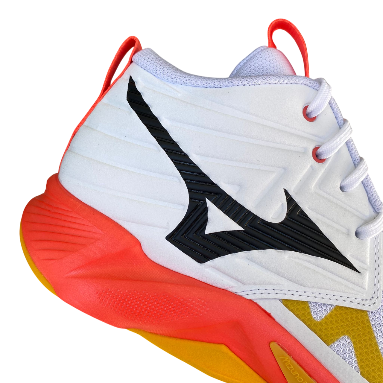 Mizuno Wave Momentum Pro Mid dettaglio qualità giapponese pallavolo professionale