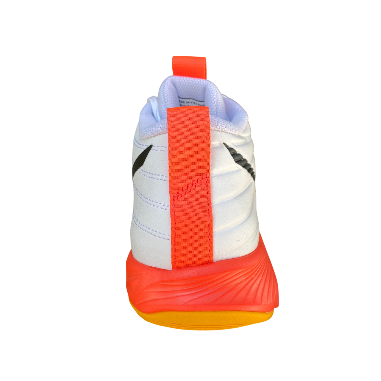 Mizuno Wave Momentum Pro Mid V1GA254501 scarpe pallavolo bianco corallo vista posteriore