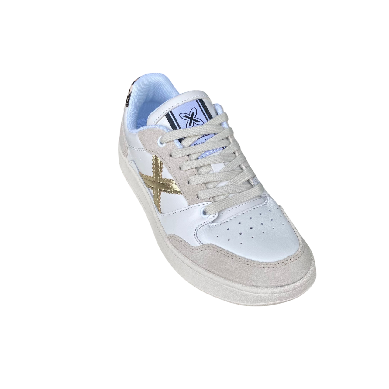 Munich scarpa sneakers da donna Legit 94 8908094 bianco-oro-animalier