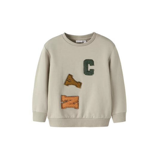 Name it Felpa Girocollo Bambino NYC Beige 13246599