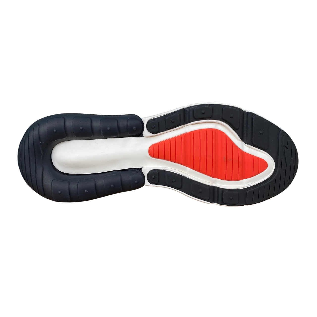 Nike Air Max 270 grigie da uomo modello DR8616-001 con unità Air visibile, design moderno e ammortizzazione superiore per uso quotidiano e sportivo - suola