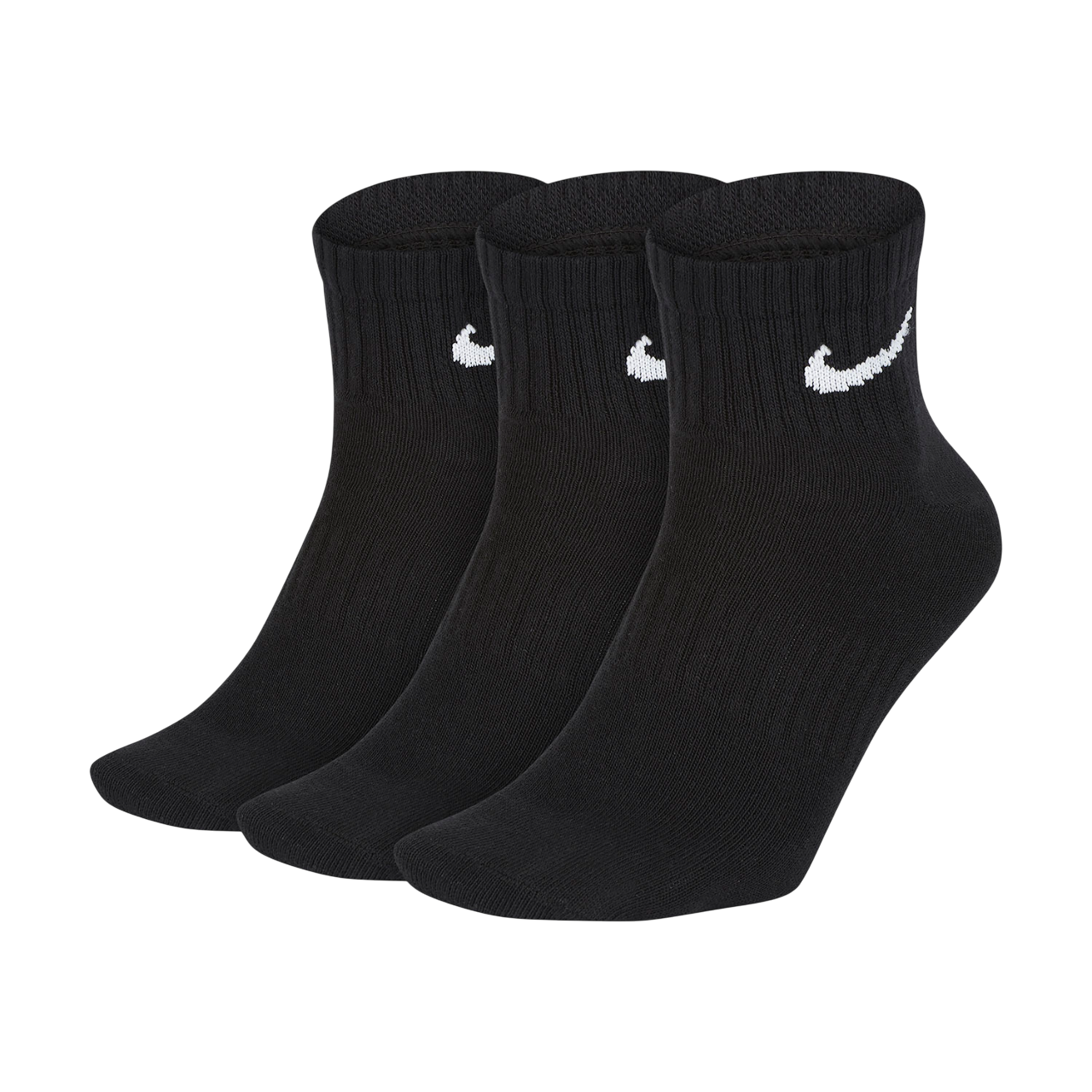 Nike Calze da training alla caviglia Everyday Lightweight SX7677-010 nero. Confezione da 3 paia