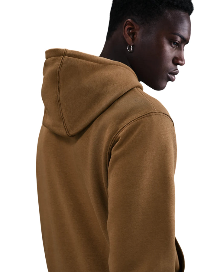 Nike Felpa Pullover Club Fleece FN3859-235 Brown – Hoodie Uomo Caldo - cappuccio 