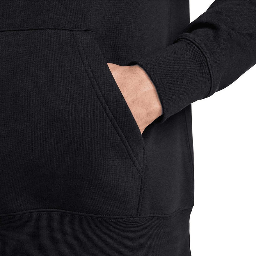 Nike Felpa con Cappuccio Club Fleece Uomo FN3859-010 Nero - tasca