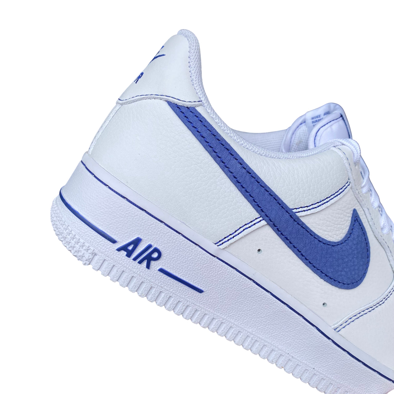 Nike HQ2037-100 Air Force 1 '07 LBV | Bianco Azzurro - Sneakers Iconiche particolare tallone esterno