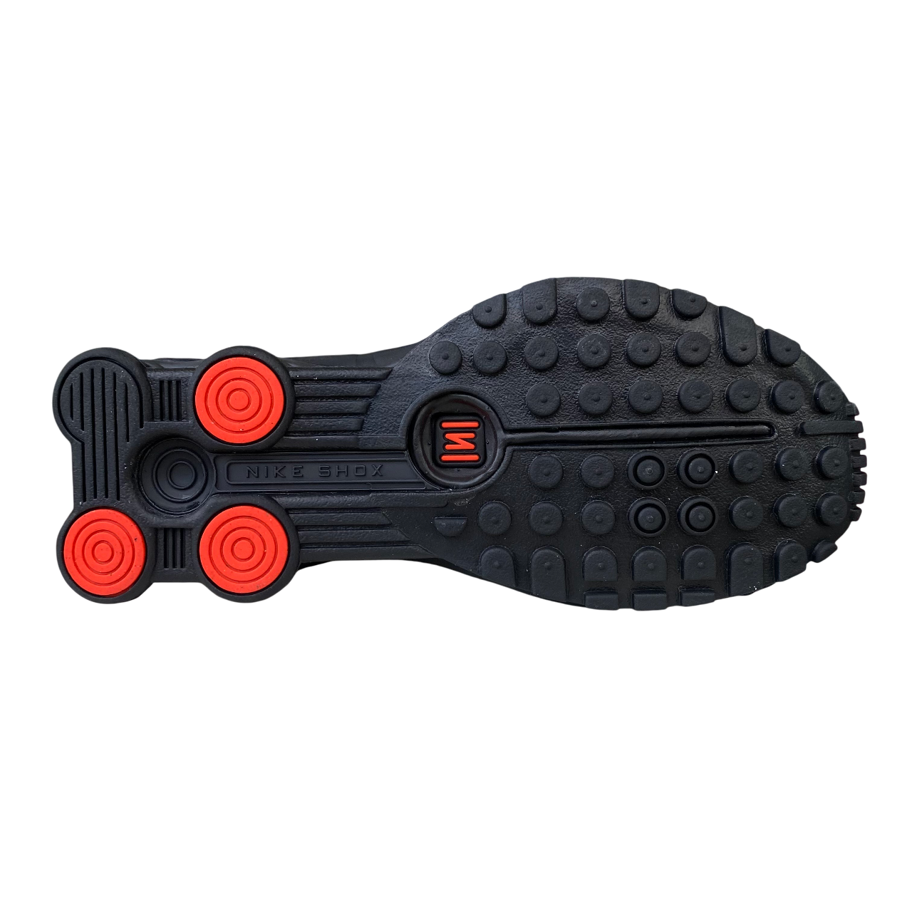 Nike Shox R4 suola colonne Shox ammortizzazione reattiva nero