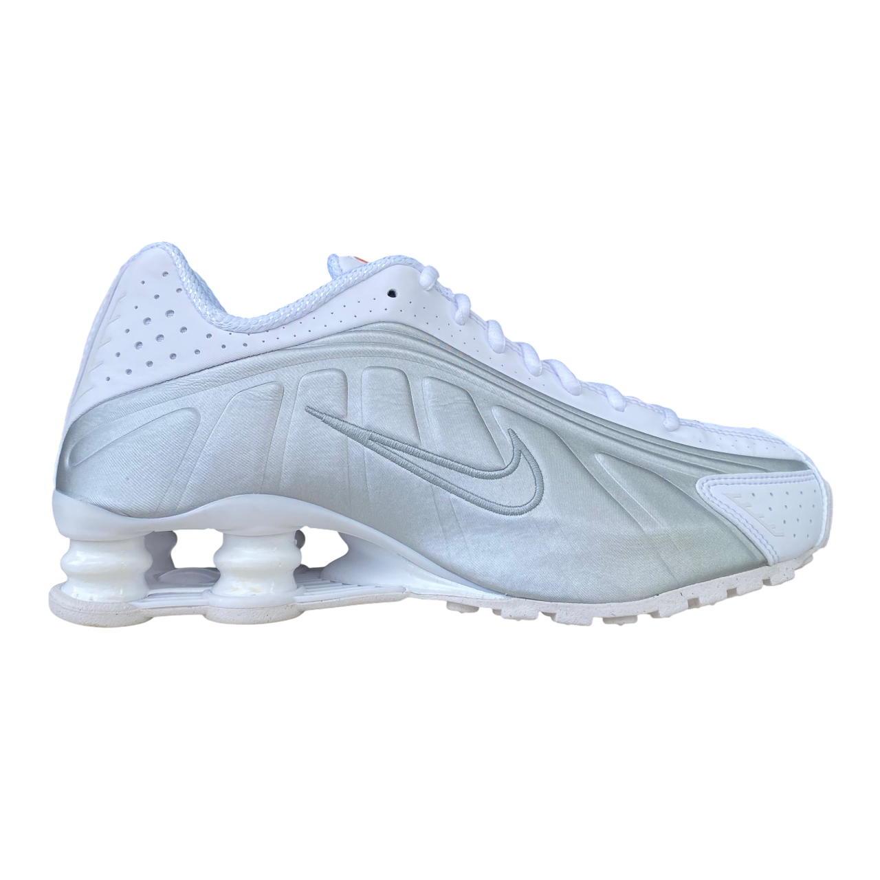 Nike Shox R4 AR3565-101 Sneakers Bianco-Argento Donna