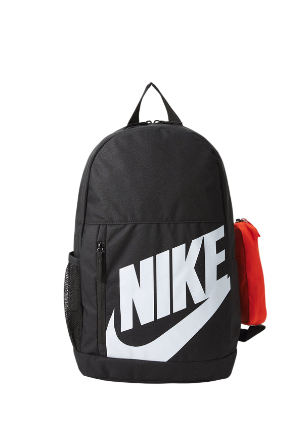 Nike Zaino Ragazzo 20L Nero Arancione DQ5167-010 - Vista Frontale