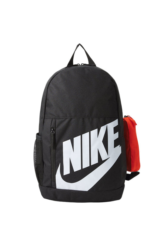 Nike Zaino Ragazzo 20L Nero Arancione DQ5167-010 - Vista Frontale