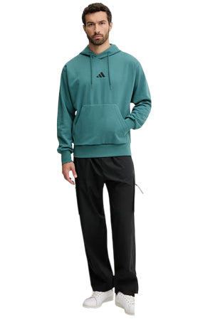 Felpa Adidas Uomo con Cappuccio Feelcozy KB7650 - Verde