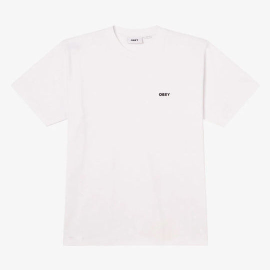 Obey maglietta manica corta da uomo Bold 131080365 bianco
