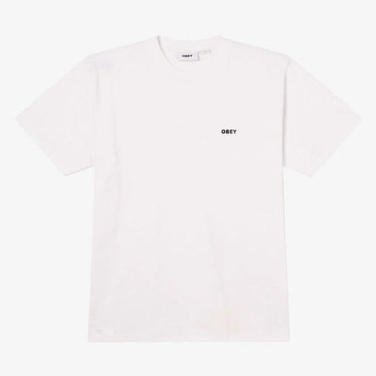 Obey maglietta manica corta da uomo Bold 131080365 bianco