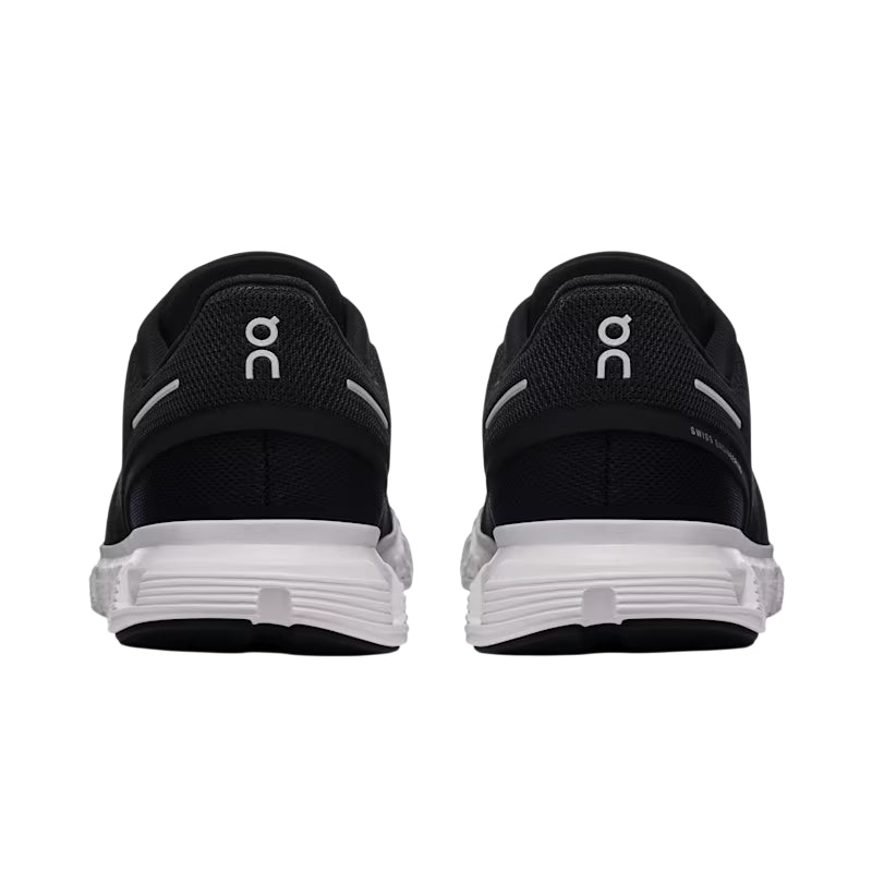 Vista posteriore scarpa running On Cloud 6 donna con supporto tallone migliorato