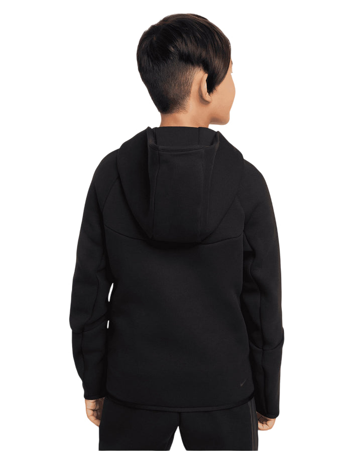 Nike Felpa Tech Fleece Junior Zip HV5867-010 Nero Ragazzo