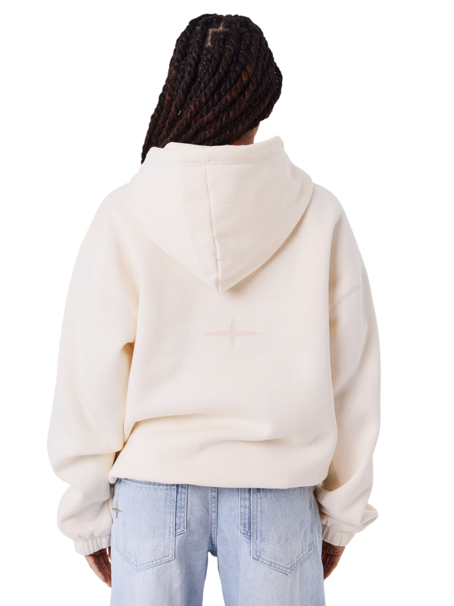 PXP Felpa Sportiva da Donna F252046 Crema - Felpa con Cappuccio con Logo PXP