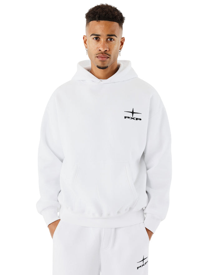 PXP Felpa Sportiva da Uomo con cappuccio 2522506 WBK Bianco