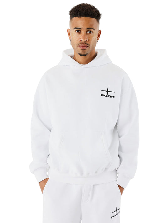 PXP Felpa Sportiva da Uomo con cappuccio 2522506 WBK Bianco