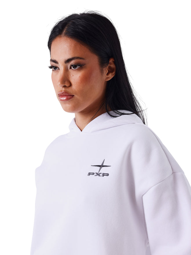 PXP felpa con cappuccio da donna bianco F252047 WSK - comfort e stile sportivo