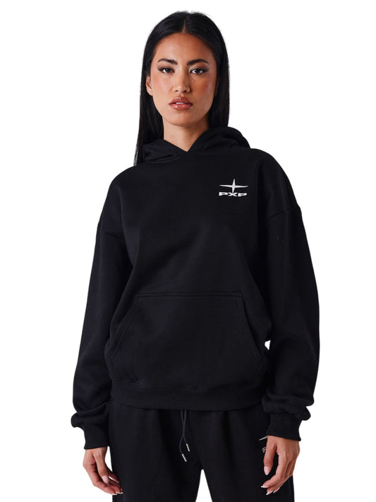 PXP felpa con cappuccio da donna nero F252047 BKCC - comfort e stile sportivo