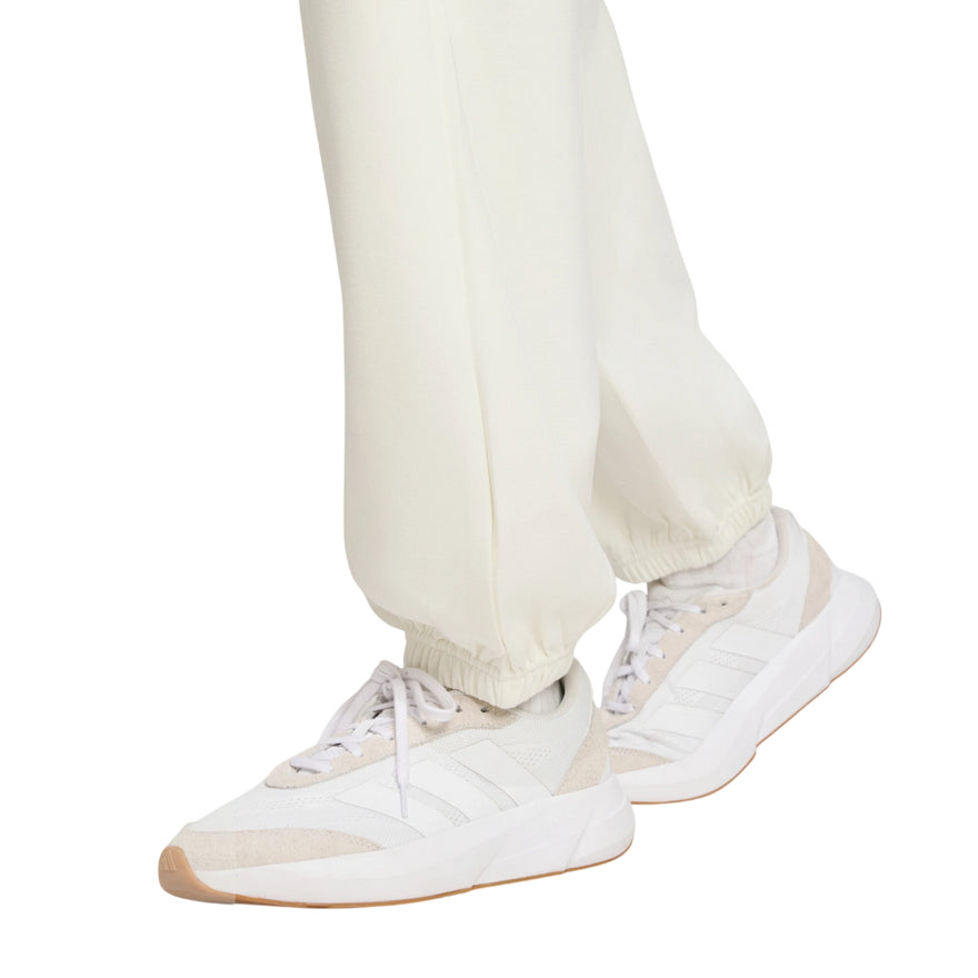 Pantalone Adidas Donna Ampio Soft Lux JV9896 - Off White - dettaglio polsino