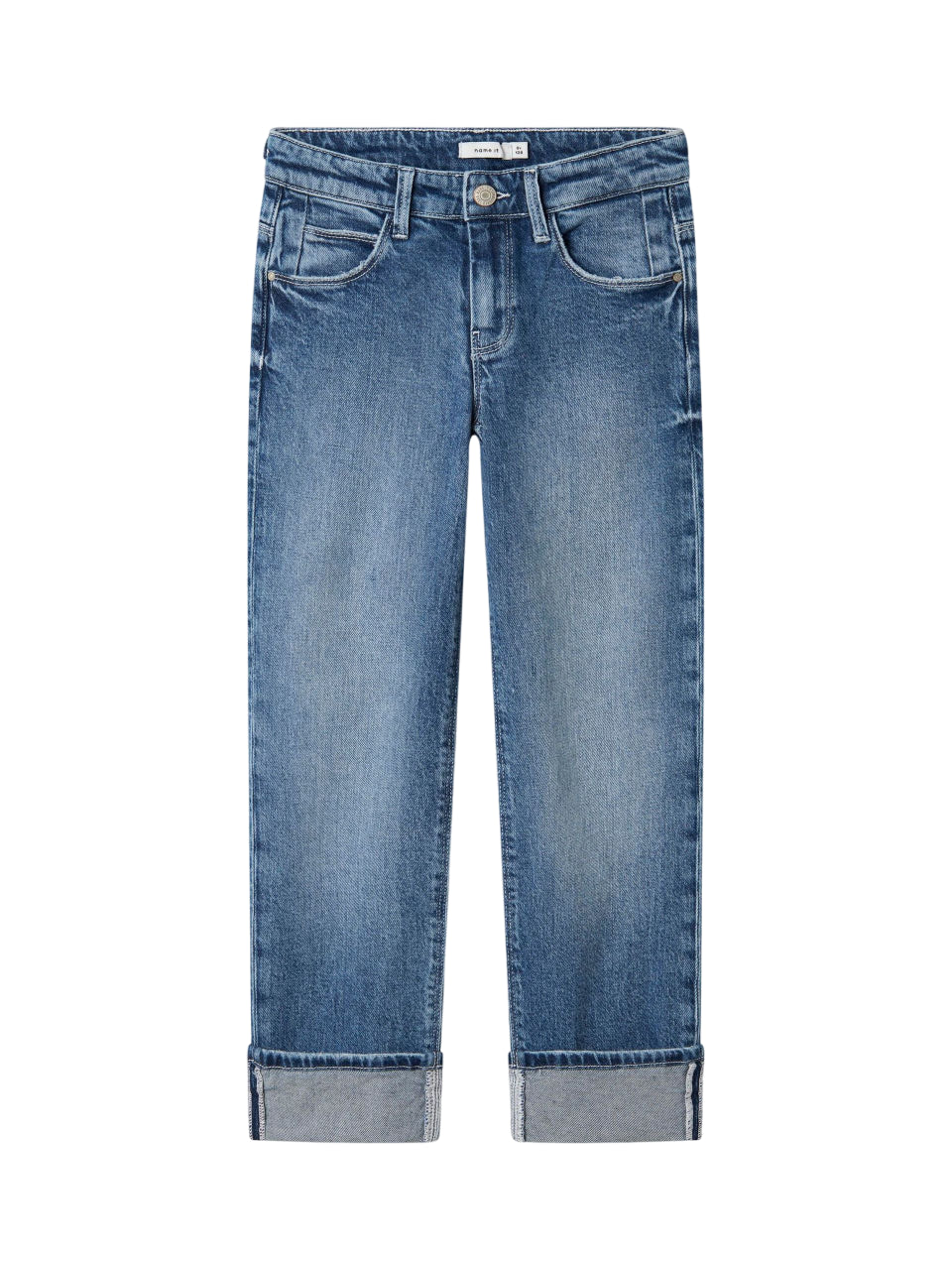 Pantalone jeans Name It Junior 13243087 blu medio, vista frontale su SportiamoWeb.it