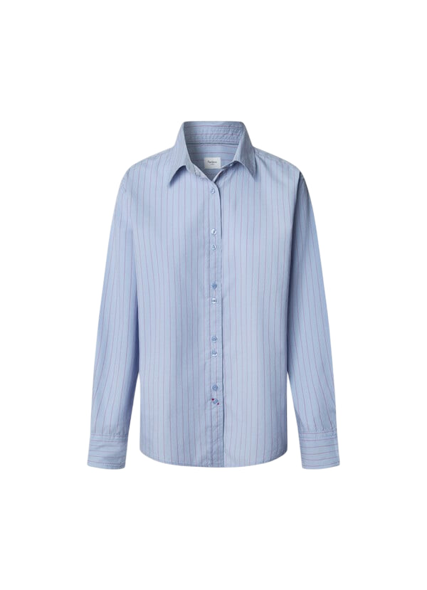 Pepe Jeans LYRIC PL3051265 Bianco Camicia Donna Casual Cotone 100% - Look Trendy e Confortevole