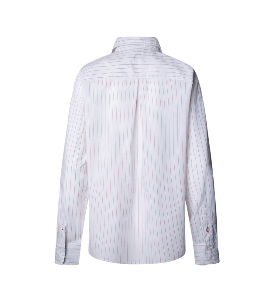 Pepe Jeans LYRIC PL3051265 Bianco Camicia Donna Casual Cotone 100% - Look Trendy e Confortevole