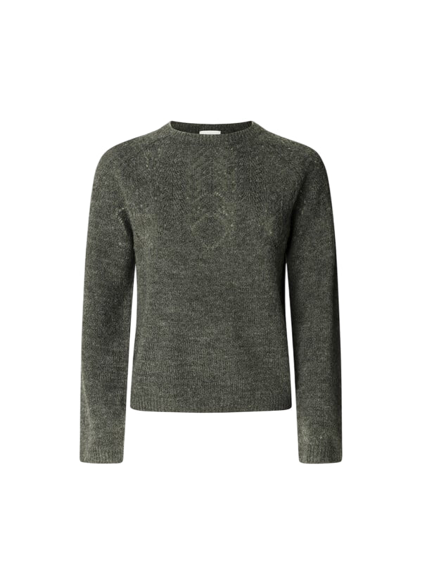 Pepe Jeans Maglioncino Donna Cherry PL7000010 963 Grigio - Maglione Girocollo Leggero e Casual