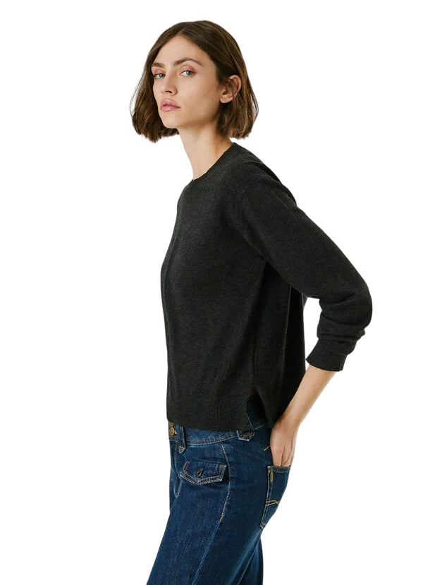 Pepe Jeans Maglioncino Donna Coraline PL7000035 Nero - Maglione Girocollo Cotone Casual