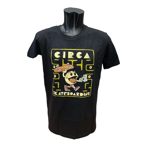C1RCA maglietta manica corta da uomo SK8-MAN MTS141 nero