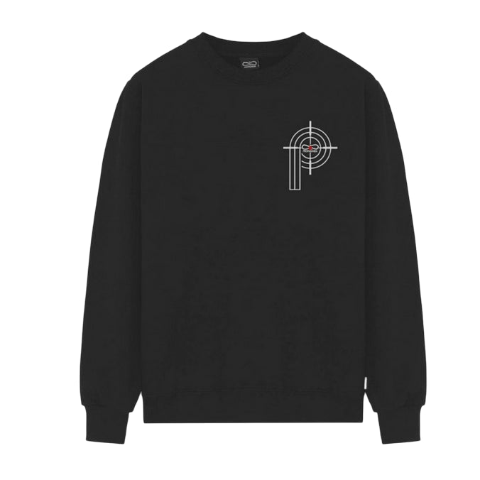 Propaganda Felpa Girocollo Uomo Target Nera – Codice Articolo 25fwprfe549-01 - fronte