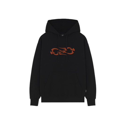 Propaganda Felpa con cappuccio Uomo Quill 25FWPRFE5440-01 Nero