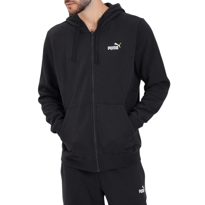 Puma Felpa Uomo con Cappuccio 691657-01 Nero
