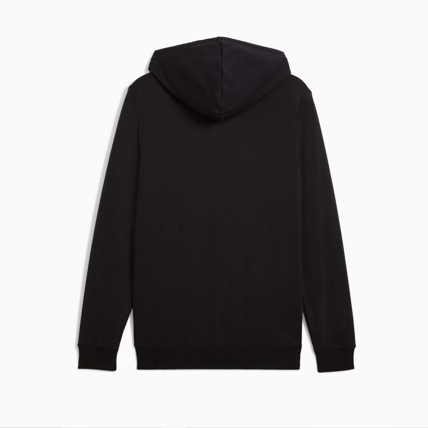Puma Felpa con cappuccio da uomo con logo piccolo ricamato Essential 682588-01 nero