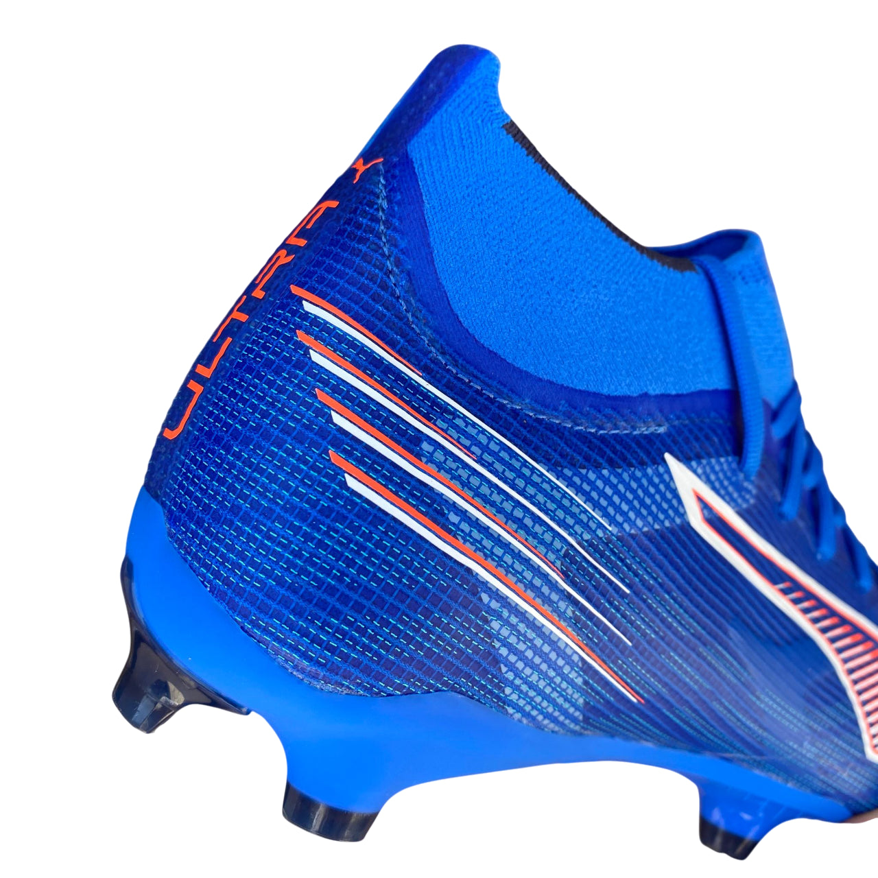Puma ULTRA 6 FG/AG 108524-01 Scarpe Calcio Ultraleggere Azzurro Vista Posteriore