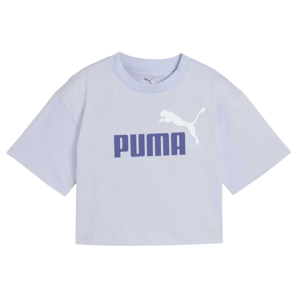 Puma maglietta manica corta da ragazza Crop Essential 686071-47 glicine, frontale