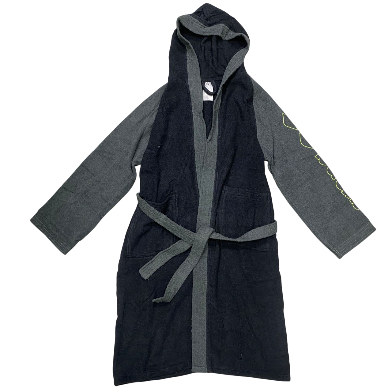 Arena Accappatoio Cotton Robe Bicolor 011690 550 Nero-Asfalto – Comfort Assorbente