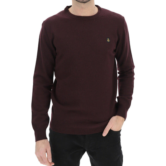 RefrigiWear Bennet Wash Pullover M26908 Bordeaux - Maglione Uomo in Lana Merino