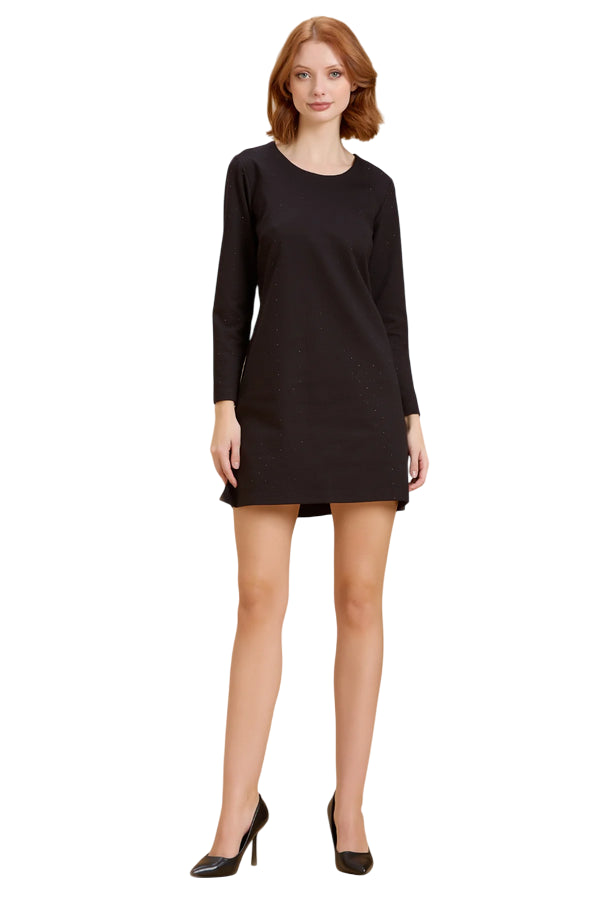 Griffai Abito Donna con Strass DGF5966 Nero – Eleganza Glam