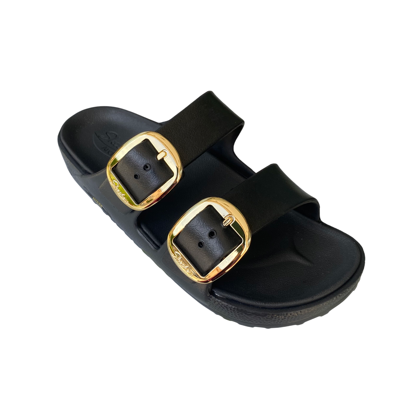 Sandali Skechers Arch Fit Cali Breeze | Comfort Podologico | 111592/BLK nero vista laterale dall'alto