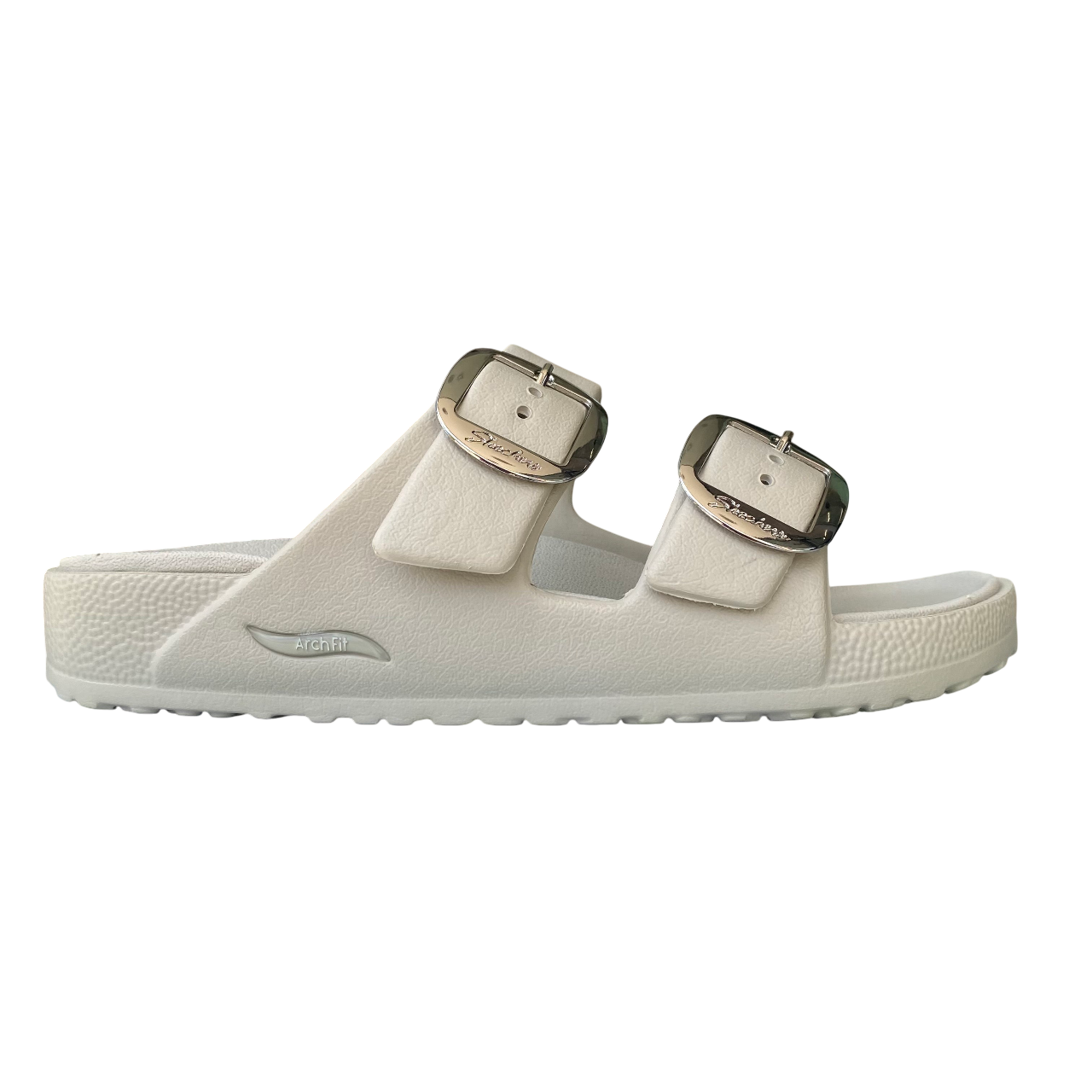 Sandali Skechers Arch Fit Cali Breeze | Comfort Podologico | 111592/NAT naturale vista laterale esterno